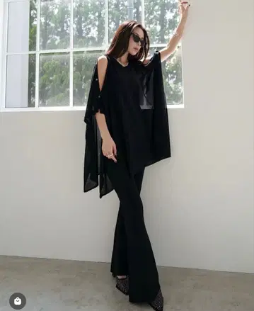 그램립스 시어 판초 셋업 블랙