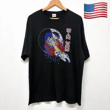 90s 아메리칸 빈티지 스타 워즈 프린트 T셔츠
