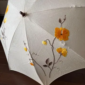 쇼와 레트로 빈티지 앤티크 자수 양산