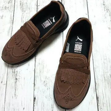 새상품급 PUMA 플라울 2 밸리 22.5cm 브라운 태슬 로퍼
