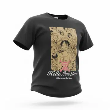 [ 새상품 미개봉 ] Hello, ONE PIECE 티셔츠 블랙 L 공식
