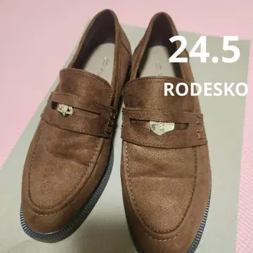 로데스코 브라운 로퍼 스웨이드 L 사이즈 24.5