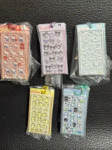 모자 꽁지 드롭 씰 가챠가챠 컴플리트 세트 산리오 미니어처