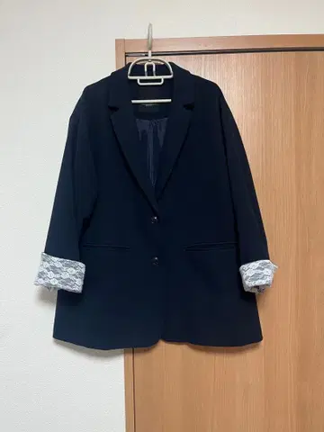 studio CLIP 레이스 커프스 싱글 자켓