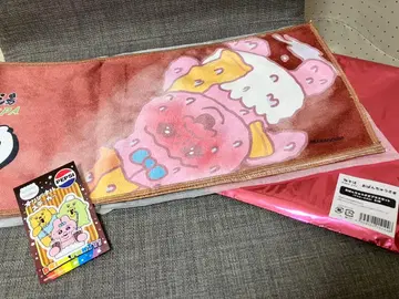 빤쮸토끼 극락탕 RAKU SPA 머플러 타월 등 미사용품 2점 세트