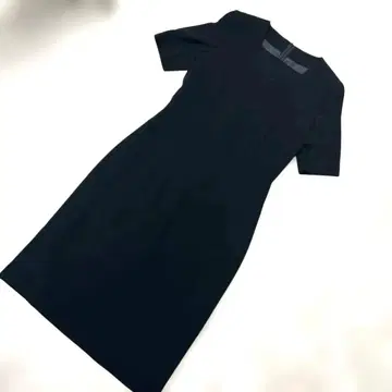 발렌자 블랙 반팔 무릎 기장 원피스 40 포멀 예복 졸업식