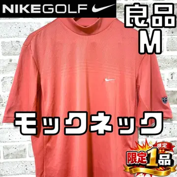 [ 선착순 ] 나이키 골프 남성용 반팔 모크넥 셔츠 M 오렌지 계열