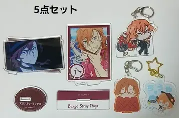 문호 스트레이독스 나카하라 츄야 아크릴 키링 아크릴 스탠드 5종 세트