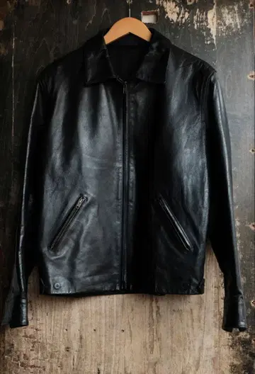 agnes b. homme 가죽 자켓 라이더 자켓 싱글