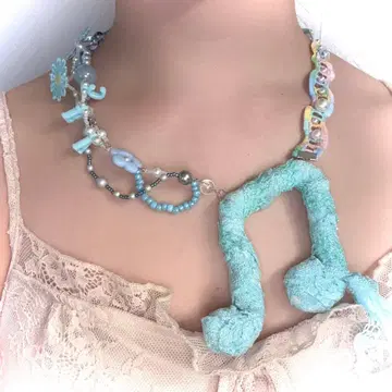 위시코어 y2k 페어리 그런지 발레코어 목걸이 핸드메이드