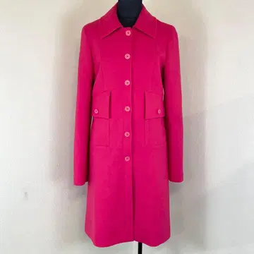 $ JIL SANDER NAVY 핑크 스프링 코트 사이즈 32 XS