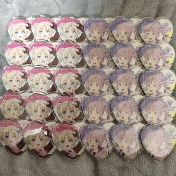 오사와 루리노 안요지 히메메 하트 캔뱃지 30개 A4 이타백 사이즈