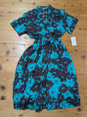 반팔 롱 원피스 쇼와 레트로 당시 물건