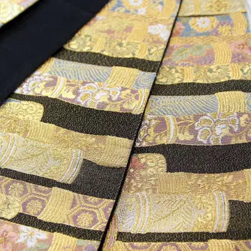 럭셔리 금채 사용 순수 실크 후쿠로 오비 포멀 결혼식 b339