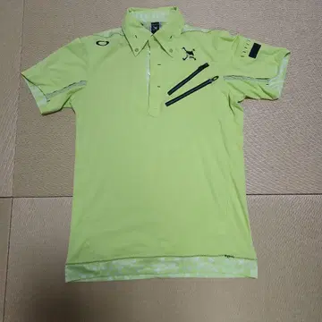 OAKLEY 골프 셔츠 M 라임 그린