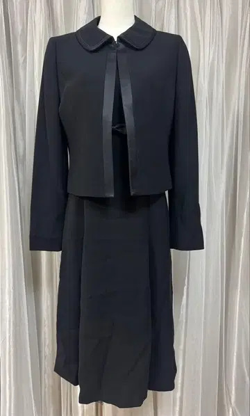 히로미치 나카노 블랙 포멀 원피스 셋업