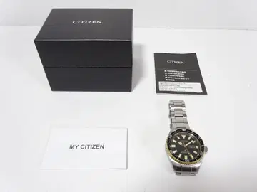 가동품 CITIZEN 자동 와인딩 다이버즈 NY0125-83E 시티즌