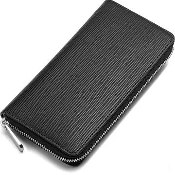 남성용 장지갑 대용량 천연 가죽 안티스키밍 비즈니스 스타일리시