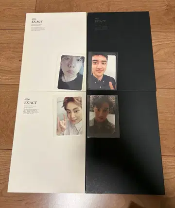 EXO 앨범 exact 트레이딩 카드 시우민, 수호, 백현, D.O.