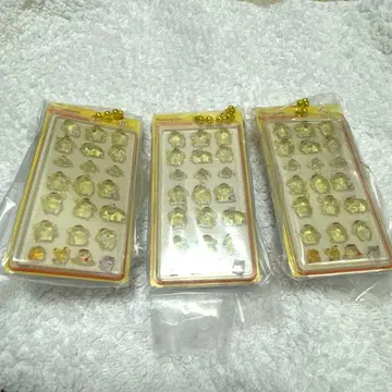 산리오 모자 꽁지 드롭 씰 미니어처 참 폼폼푸딩 3개 세트