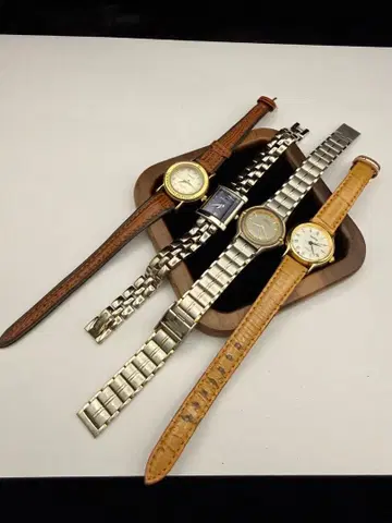 여성용 손목시계 4세트 CITIZEN 포함 빈티지 쿼츠 R81