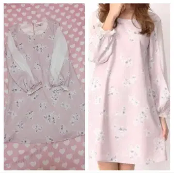 앙크루즈 조제트 플라워 원피스