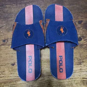 Polo 비치 샌들 네이비/오렌지