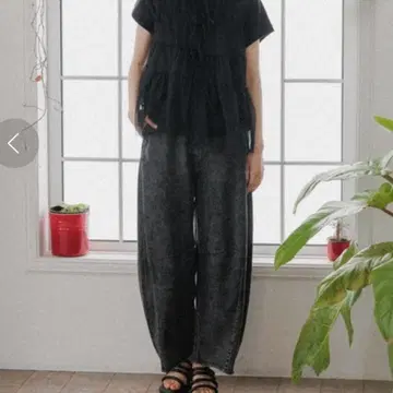 니코앤드 데님 코쿤 배럴 팬츠 사이즈 L