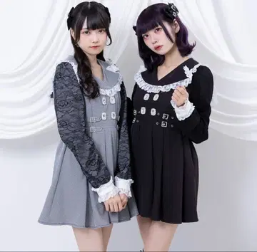 반짝이는 비쥬 테일러드 레이스 원피스 DearMyLove 미니 M 사이즈