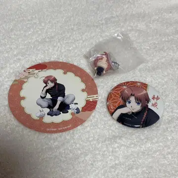 은혼 카무이 토부 동물공원 캔뱃지 코스터 메지루시