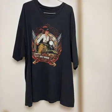 구제 의류 레어 할리데이비슨 00년대 멕시코제 빅 T셔츠 해적