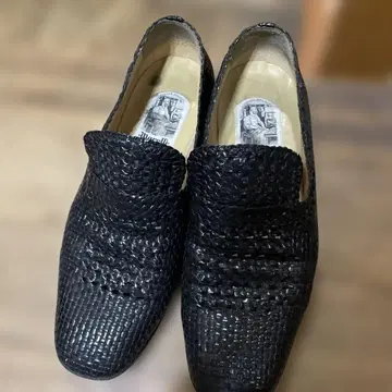 Marelli 블랙 가죽 로퍼