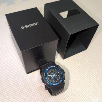 G-SHOCK 손목시계 블랙/블루 작동 미확인