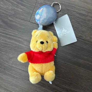 푸우 봉제 인형 키링 키체인 Balloon