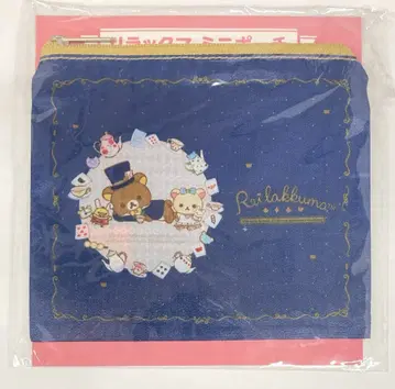 산엑스 원더랜드의 리락쿠마 로손 오리지널 네이비/리락쿠마 미니 파우치