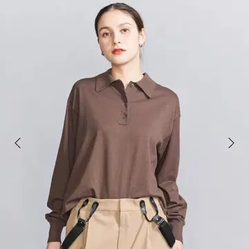 BEAUTY&YOUTH 코튼 버튼 폴로 니트 풀오버