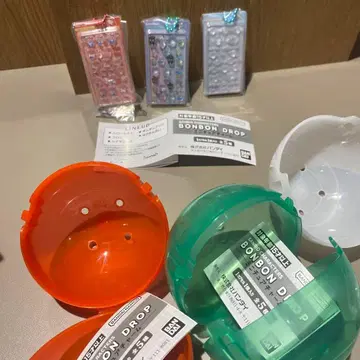 실물 사진 있음. 모자 꽁지 드롭 씰 미니어처 참 산리오 3종 세트