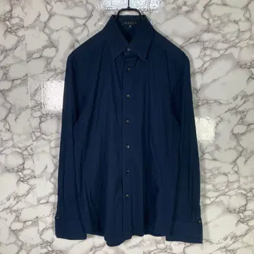 띠어리 (theory) 38 긴팔 셔츠 더블 커프스 네이비