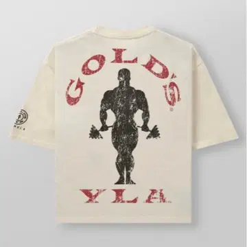 YOUNGLA GOLD'S GYM 오버 사이즈 T셔츠