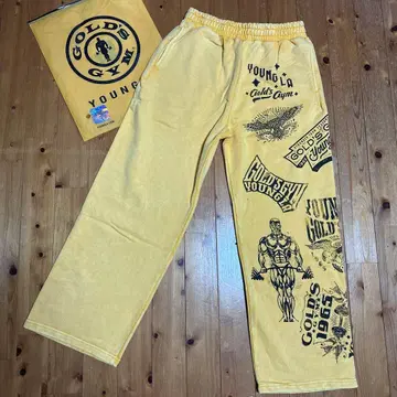 YOUNGLA GOLD'S GYM 스웨트 팬츠