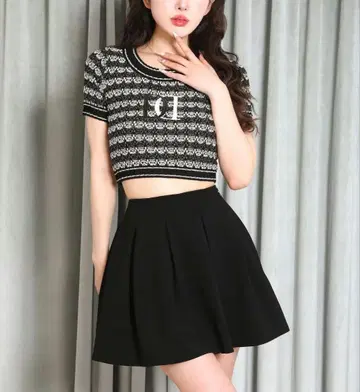 [새상품급] 다리치 DD 마린 보더 니트탑