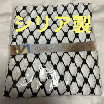 시리아 아랍 쿠피야 쿠피야 슈마그 직조 천 블랙