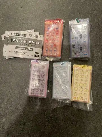 산리오 봉봉 드롭 씰 미니어처 참 컴플리트 세트