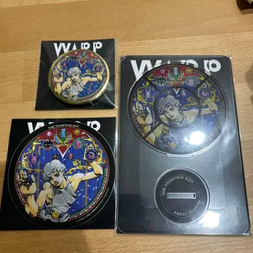 아라키 히로히코 죠죠 분수 소년 캔뱃지 아크릴 스탠드 스티커