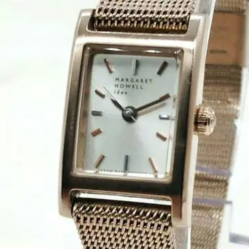 MARGARET HOWELL idea 메쉬 벨트 손목시계 골드 작동