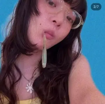 Zoff 클리어 프레임 안경 케이스 포함 아이묭 착용