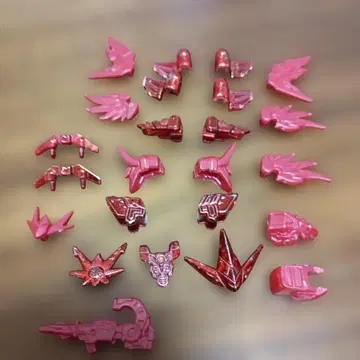 건담 지우개 레드 도금 부품 세트