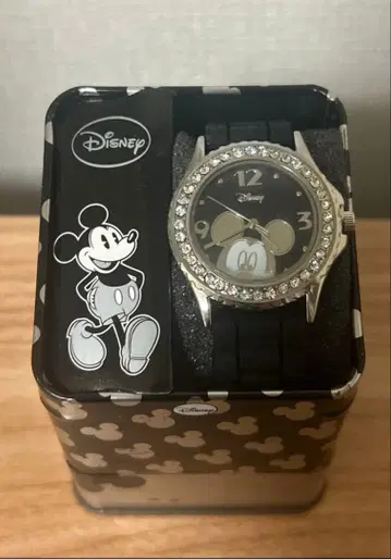 [레어 새상품급] 디즈니 디즈니랜드 손목시계 미키 블랙