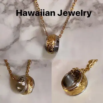 하와이안 주얼리 고급 목걸이 남자 여자 남녀 남성용 반지 골드