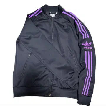 아디다스 SST 트랙 탑 트랙 자켓 블랙 퍼플 XL